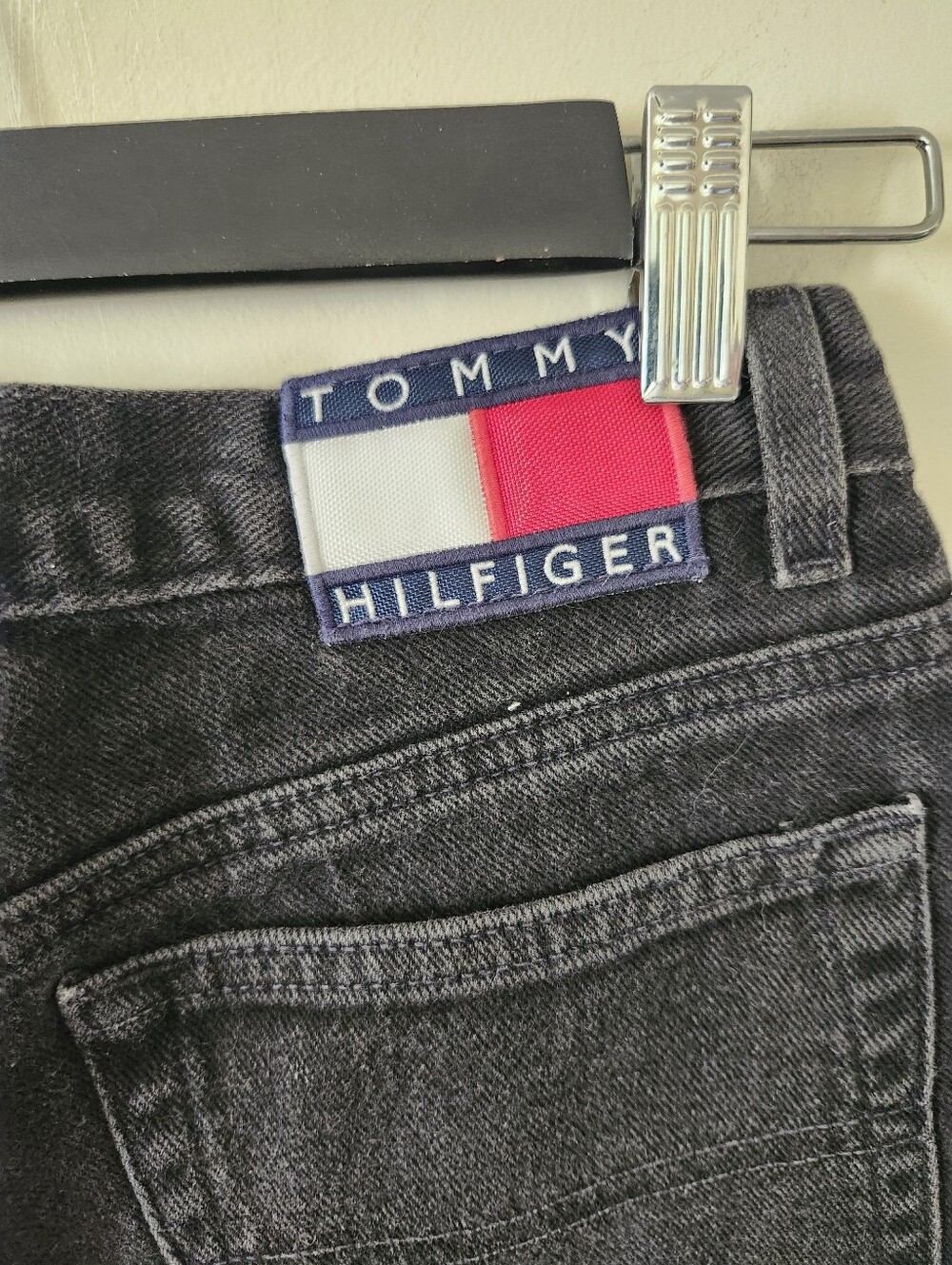 Re Worked Denim Ruffle Shorts - Picture 5 of 7